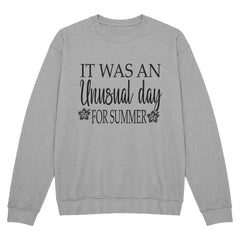 It Was an Unusual Day for Summer – Retro Aesthetic Tee