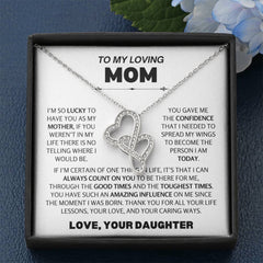 To My Loving Mom - I’m So Lucky to Have You in My Life Necklace from Daughter