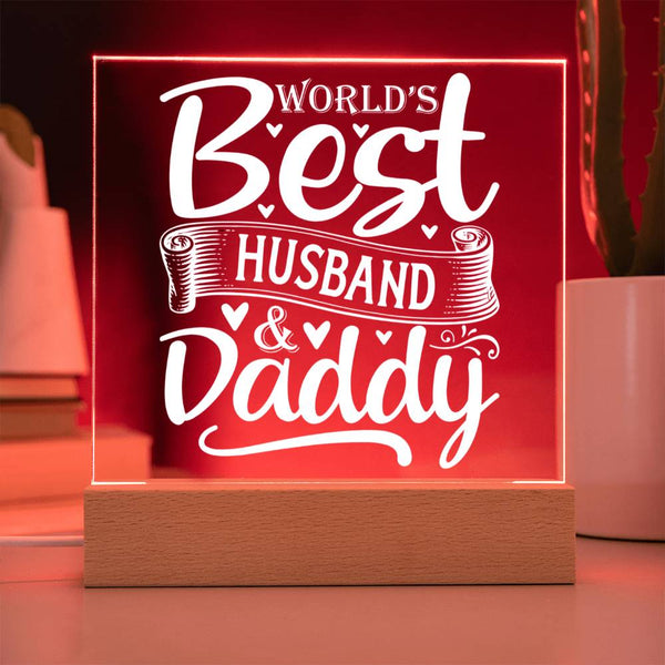 World’s Best Husband & Daddy – All in One Plaque