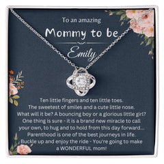 Gift for Mommy-To-Be - A Miracle in the Making Necklace