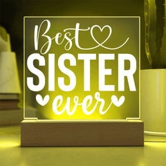 Best Sister Ever – Period Acrylic Plaque