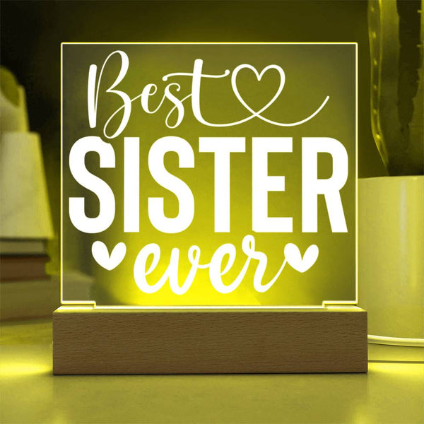 Best Sister Ever – Period Acrylic Plaque