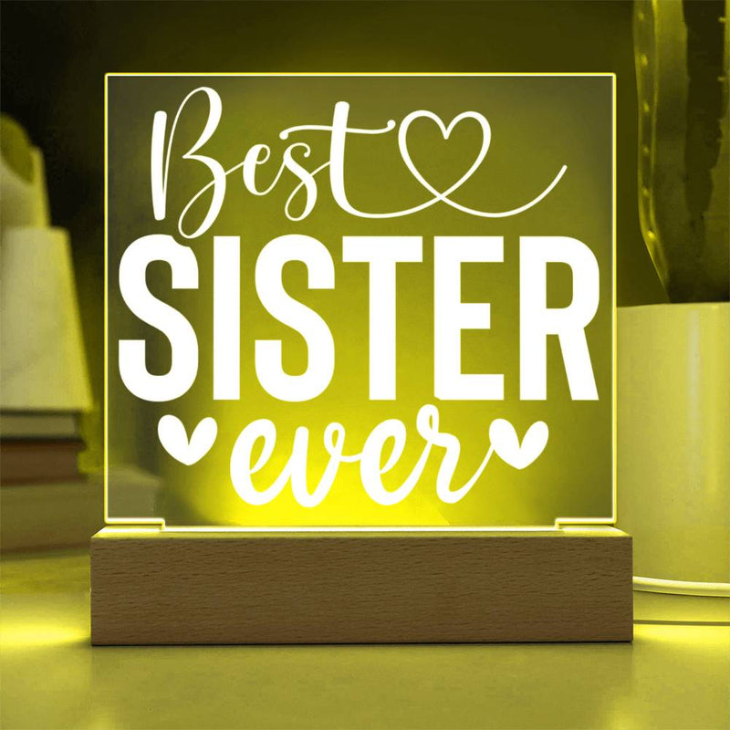 Best Sister Ever – Period Acrylic Plaque