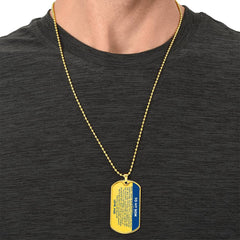 Dog Tag for Son – Heartfelt Gift with Inspirational Message from Dad