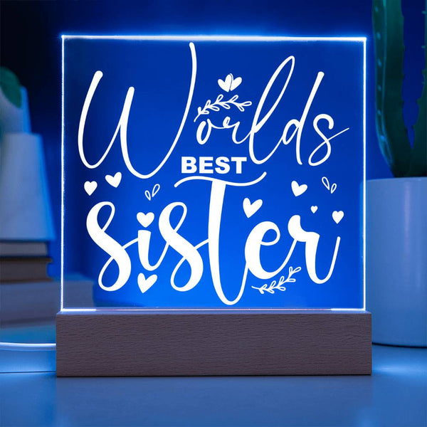 World’s Best Sister – No Competition Plaque
