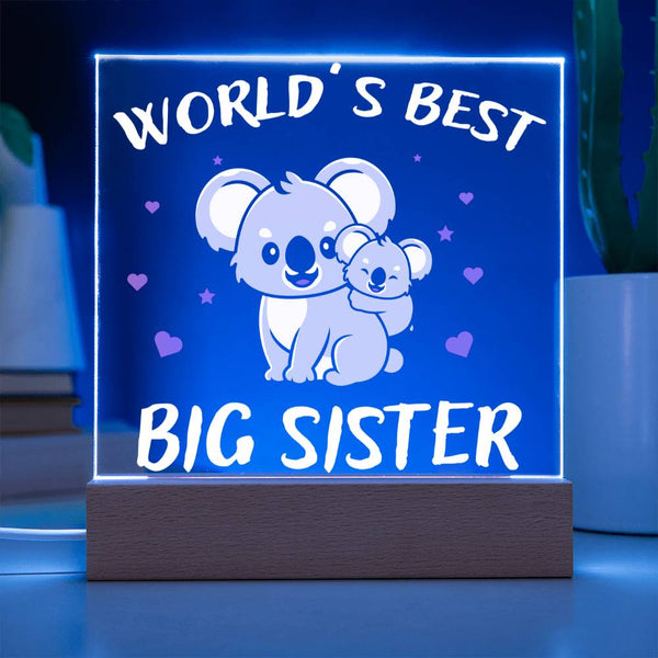 World’s Best Big Sister – Koala Design Plaque