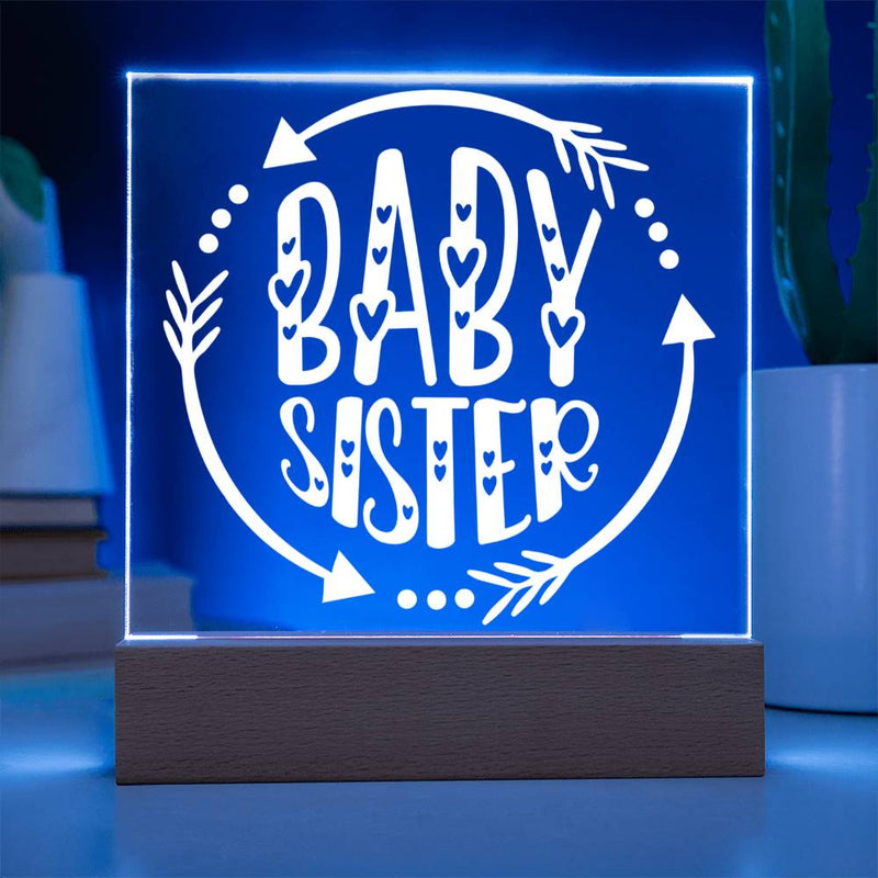 Baby Sister – Forever Adored, Always Protected Plaque