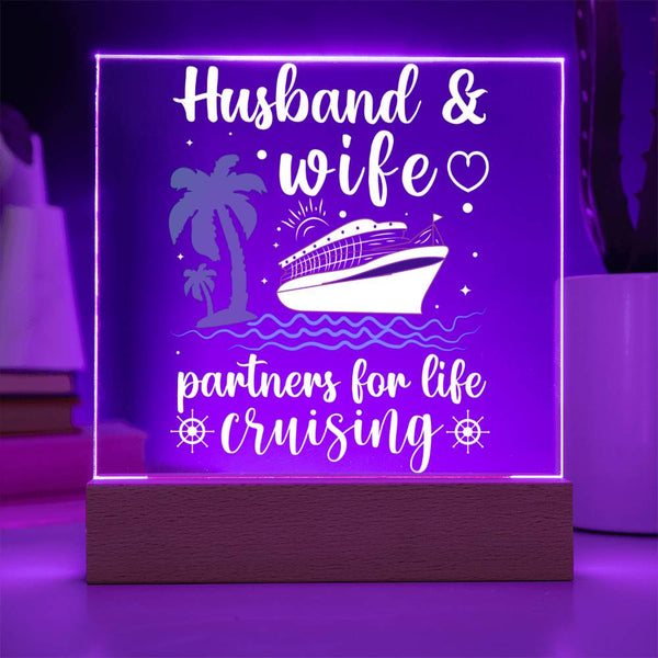 Cruising Through Life Together – Husband & Wife Forever Plaque