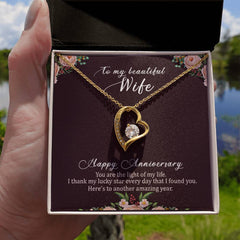 Anniversary Necklace Gift For Wife, Gift for Her, Celebrate Love, Special Memories & Endless Journey