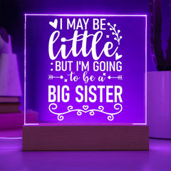 Little Now, Big Sister Soon Plaque