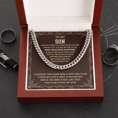 Cuban Link Chain for Son – 'Always in My Heart' Sentimental Necklace