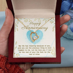 Anniversary Necklace Gift For Wife, Loving Gift for Her, Celebrate Your Journey, Special Memories & Forever Promises