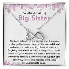 To My Amazing Big Sister – Our Unbreakable Bond Necklace