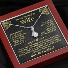 To My Wife - I Love You Forever Necklace Gift Set