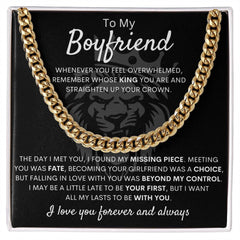 Cuban Link Chain Necklace, Modern Jewelry Gift for Him, Anniversary Keepsake, Bold Men’s Style