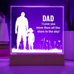 Personalized Acrylic Plaque for Dad from Daughter – Heartfelt Gift for Any Occasion