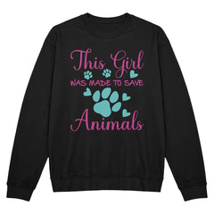 Animal Lover Tee – This Girl Was Made to Save Animals