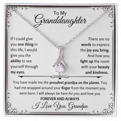 Beautiful Necklace for Granddaughter, Elegant Jewelry, Thoughtful Gift Idea, Alluring Beauty Necklace