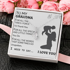 Gift For Grandma, Grandma Necklace, Forever Love Pendant, Meaningful Gift For Grandmother