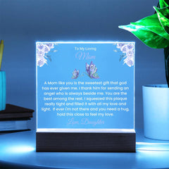 Personalized Acrylic Gift For Mom, Custom Keepsake, Loving Mother’s Day Surprise