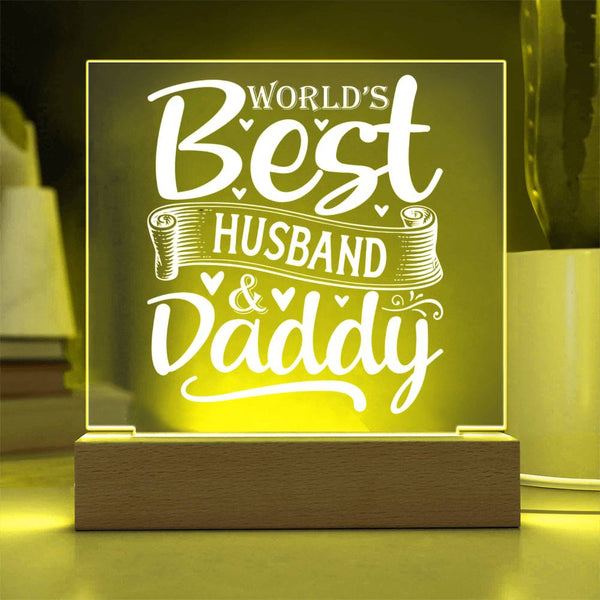 World’s Best Husband & Daddy – All in One Plaque