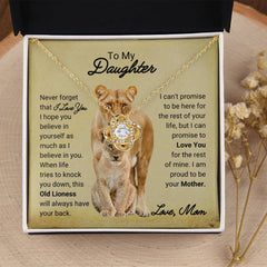 To My Daughter - 'Old Lioness' Promise Necklace from Mom