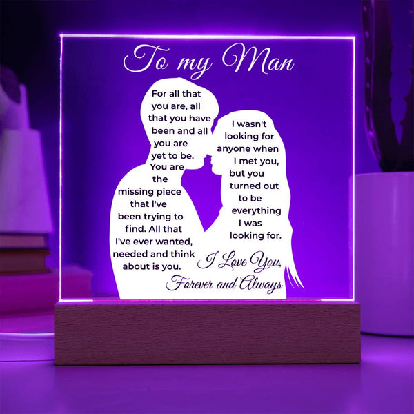 You’re the Piece My Heart Was Missing - LED Acrylic Plaque