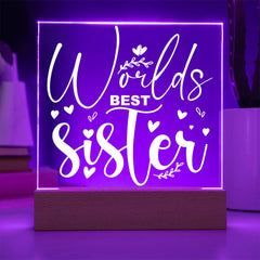 World’s Best Sister – No Competition Plaque