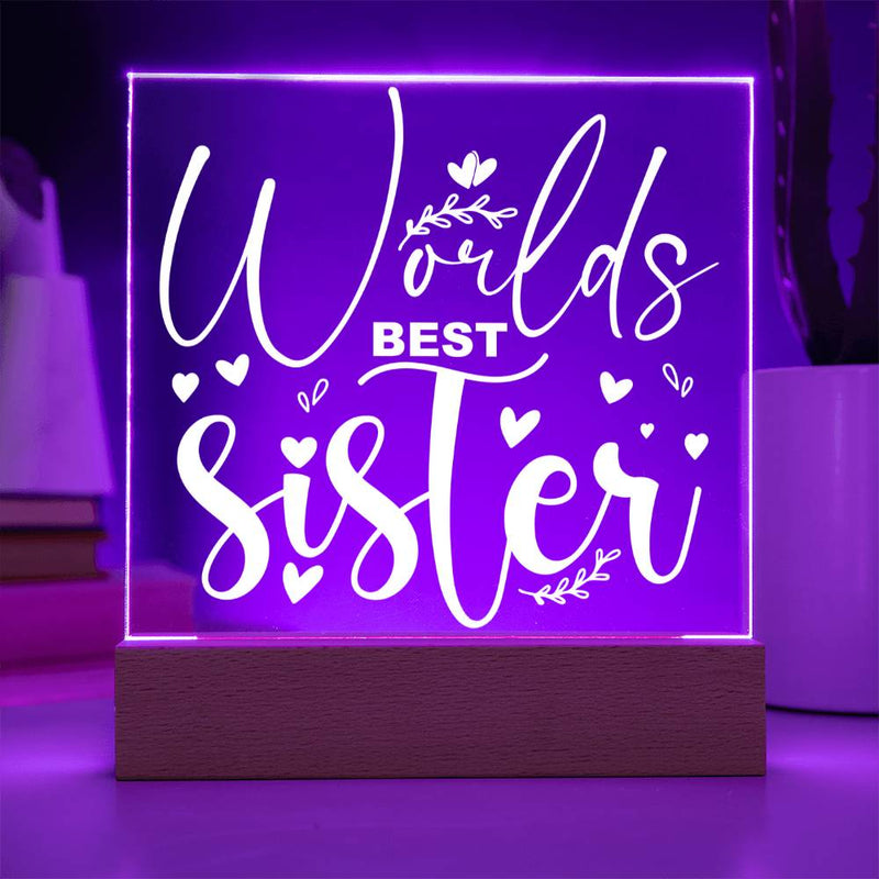 World’s Best Sister – No Competition Plaque