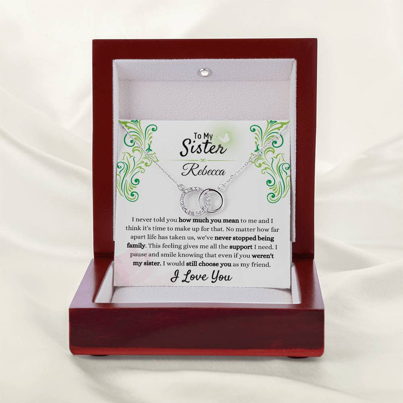 To My Sister Necklace – Always Chosen, Always Loved