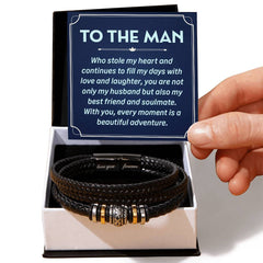 To My Man – My Love, My Best Friend - Men's Bracelet