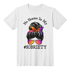 No Shame in My Sobriety – Empowering Recovery Tee