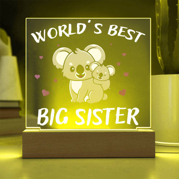 World’s Best Big Sister – Koala Design Plaque