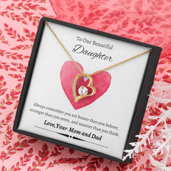 To Our Beautiful Daughter – Strength & Love Necklace