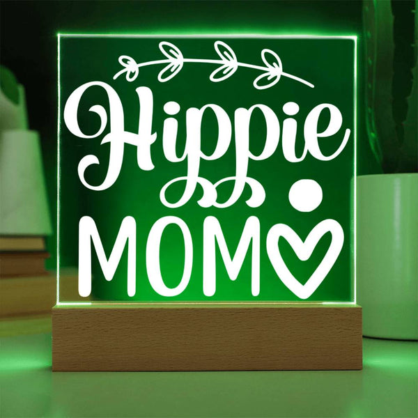 Hippie Mom – Minimalist Heart Edition Plaque
