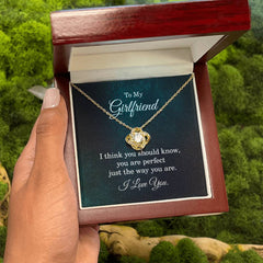 Gift for Girlfriend, Forever Love Pendant Necklace, Birthday or Anniversary Surprise, Heartfelt Jewelry for Her, Message Card Boxed Set