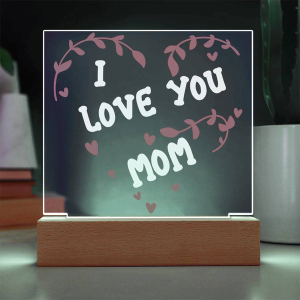 I Love You Mom – Heart Vine Plaque