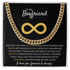 To My Boyfriend - Forever & Always Gold Chain