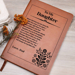 Gifts for Daughter, Thoughtful Gift for Daughter, Journal With Heartfelt Engraved Words