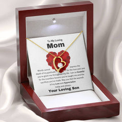 Gift for Mom from Son - Thank You for Your Endless Love and Sacrifices Necklace