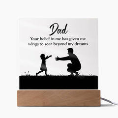 Personalized Acrylic Plaque for Dad from Daughter – Heartfelt Gift for Any Occasion