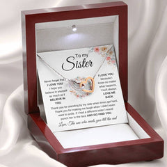 To My Sister – I Believe In You Necklace