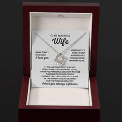 Gift for Wife - You Mean the World to Me Necklace Gift Set