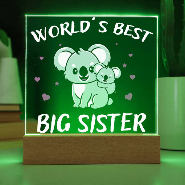 World’s Best Big Sister – Koala Design Plaque