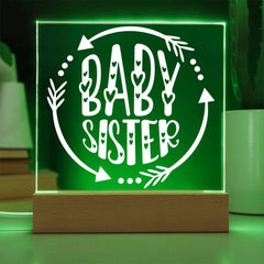 Baby Sister – Forever Adored, Always Protected Plaque