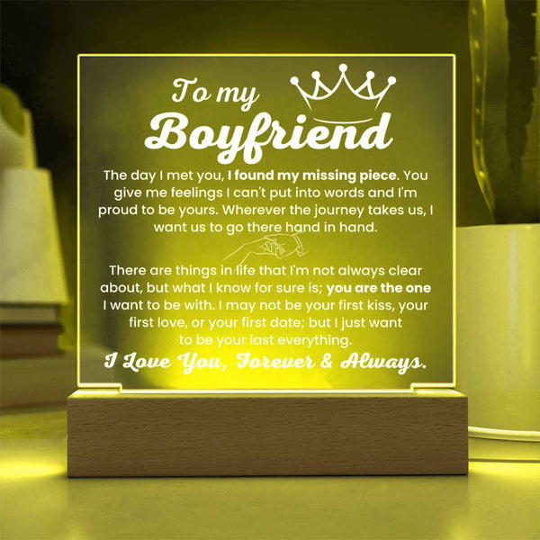 You Are My Missing Piece – Forever Yours Acrylic Plaque