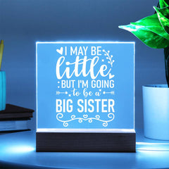 Little Now, Big Sister Soon Plaque