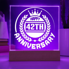 42nd Anniversary Royal Crown Plaque