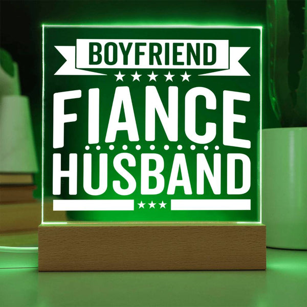 From Boyfriend to Husband – All In One LED Plaque