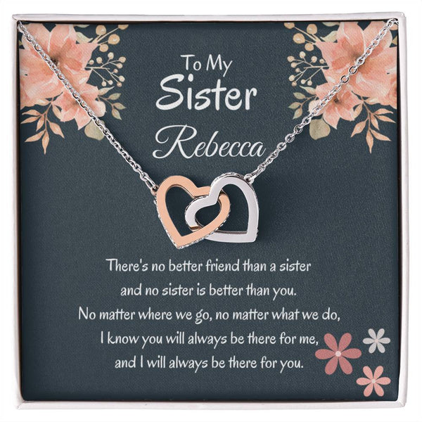 To My Sister Necklace – Always There, Always Loved